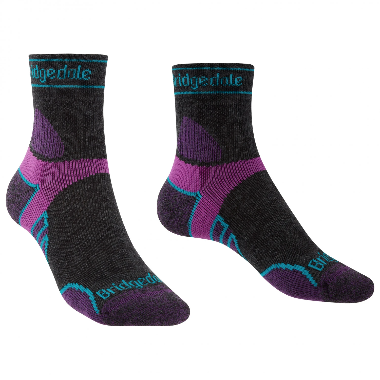 Bridgedale Women's Trail Run Lightweight Merino Sport 3/4 Crew I - Running Socks 3 Bridgedale Women's Trail Run Lightweight Merino Sport 3/4 Crew I - Running Socks